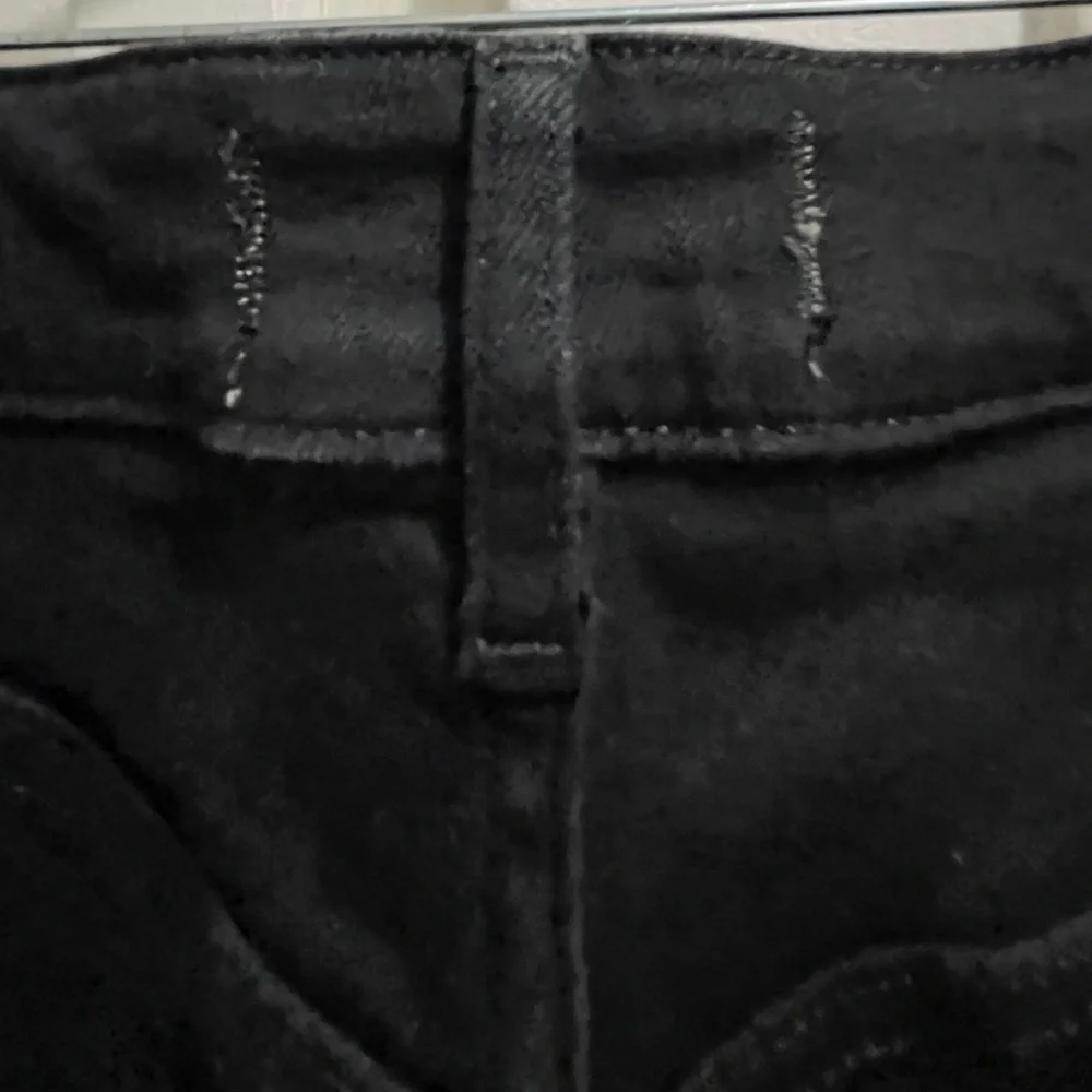 Free People We the free hi rise skinny distressed hem jeans ink black size 26 - Picture 8 of 14